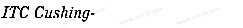 ITC Cushing字体转换